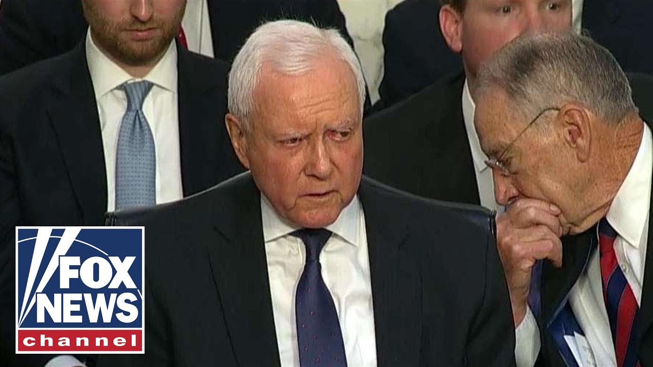 Протестующие прервали вступительное слово сенатора Оррина Хэтча