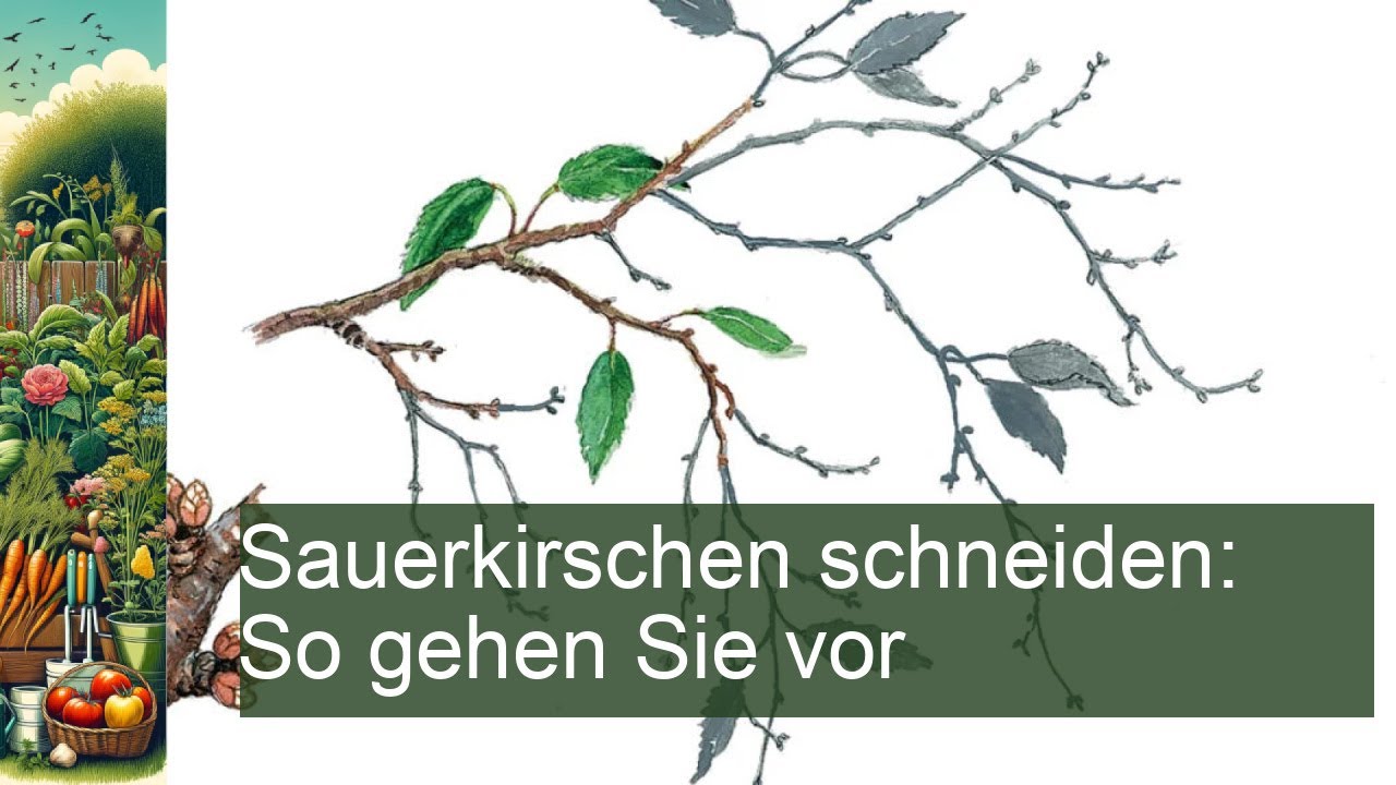Sauerkirschen richtig schneiden: Schritt-f&uuml;r-Schritt Anleitung f&uuml;r perfekte Fr&uuml;chte!
