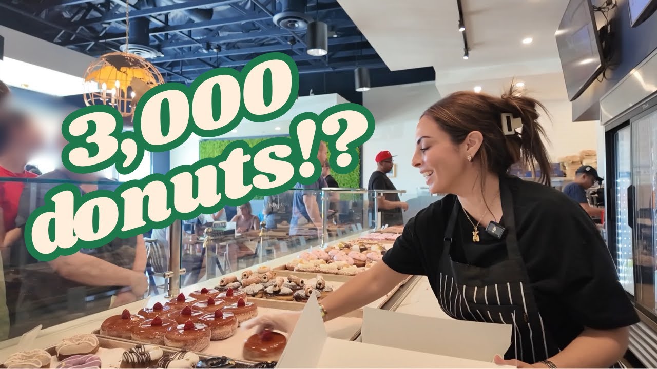 SELLING 3000 DONUTS IN ONE DAY AT OUR DONUT SHOP !