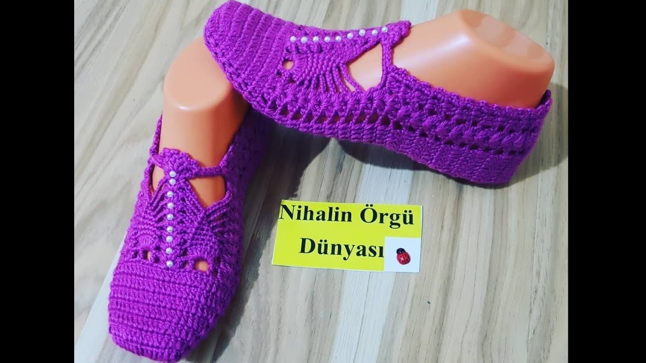 Bademli Patik Modeli Yapılışı/Tığ işi kolay patik./#knittig