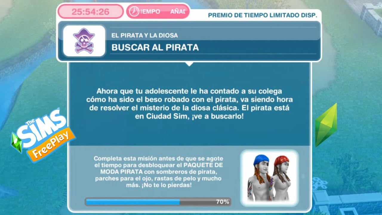 EL PIRATA Y LA DIOSA🍻/SIMS FREE PLAY