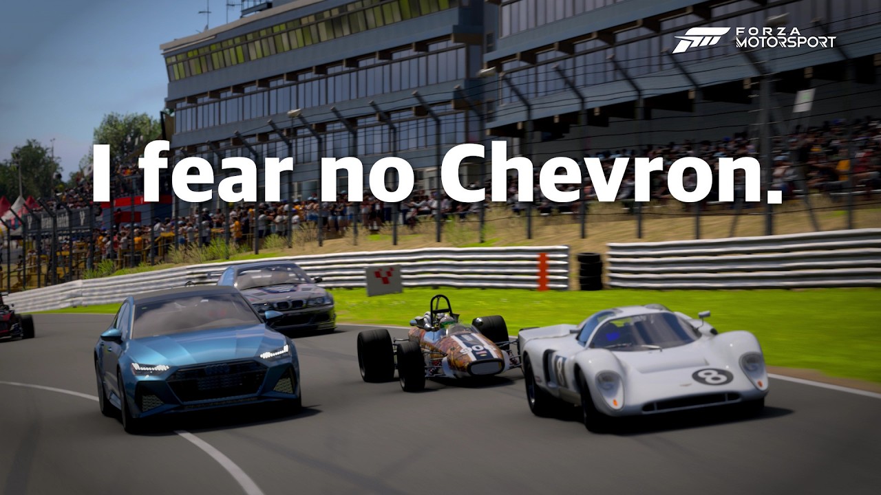 Racing against the Chevron B16 at Brands Hatch in Forza Multi-Class
