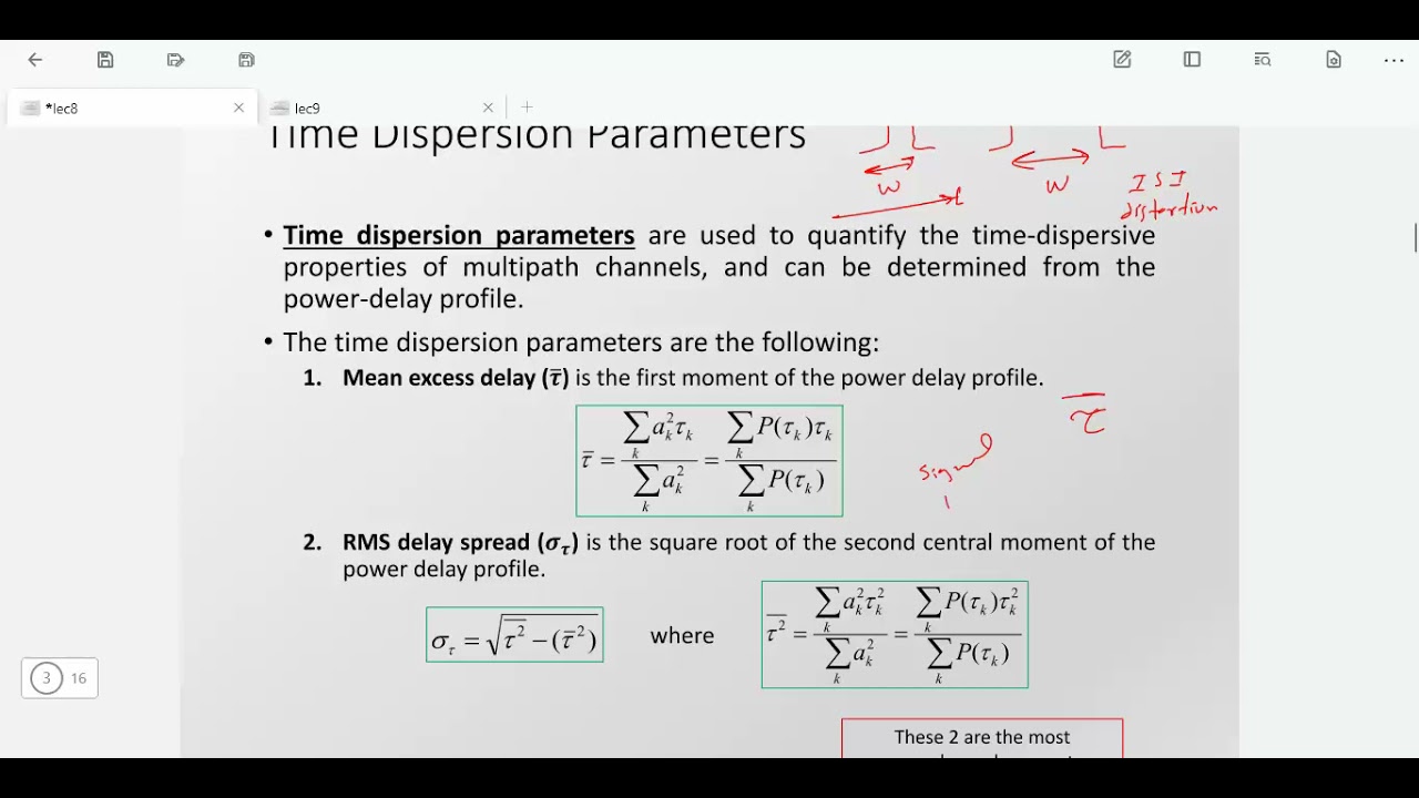 coherence bandwidth & doppler spread