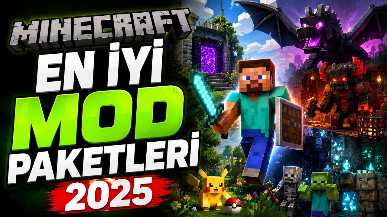 En Tehlikeli ve Eğlenceli Minecraft Mod Paketleri &ndash; Bosslar, Zindanlar & Pok&eacute;mon!