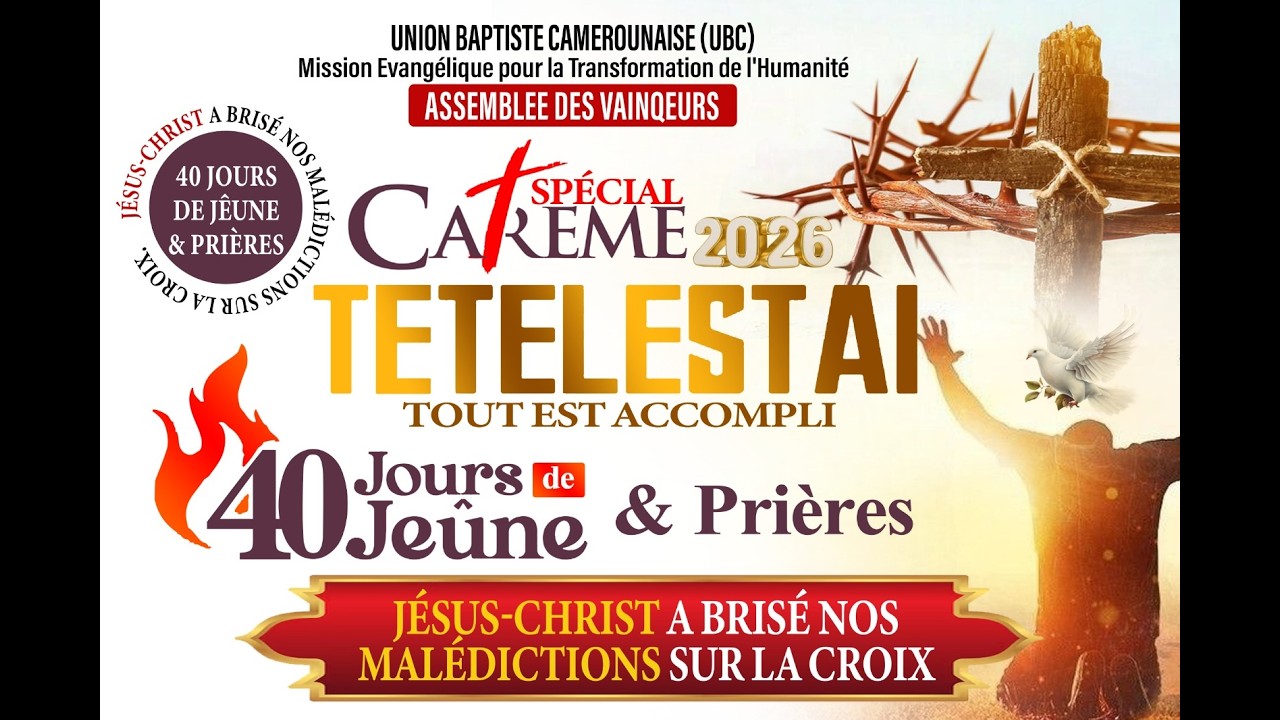 40 Jours(J23) de Prière et de Jeûne, : L'EXPIATION : Le nettoyage de la souillure