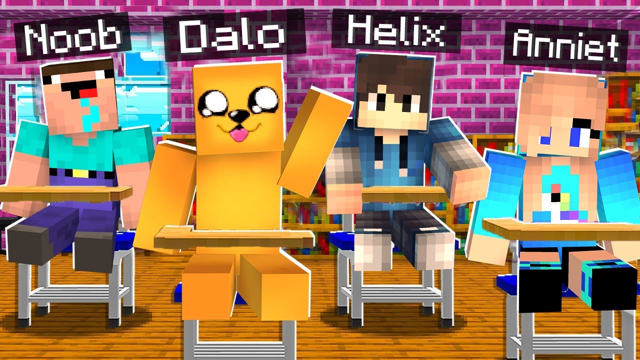 ŠKOLA V MINECRAFTU! HELIX A ANNIET PROPADLI Z MATEMATIKY!😱 @HelixMinecraft