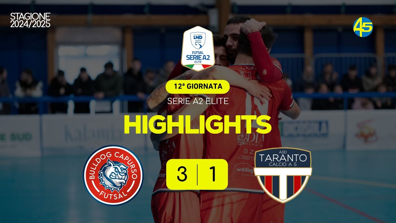 Bulldog Capurso-Taranto 3-1 | HIGHLIGHTS | Serie A2 Élite 2024-25