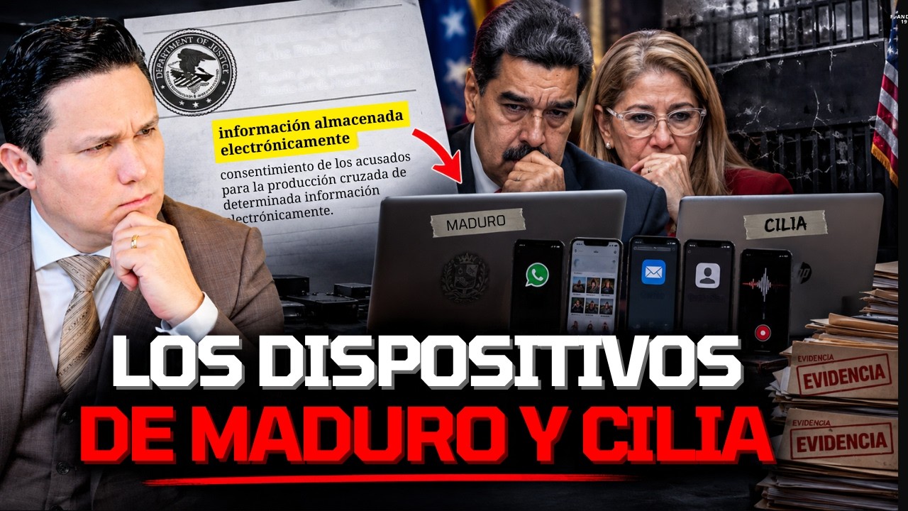 APARECIERON LOS TEL&Eacute;FONOS Y COMPUTADORAS DE MADURO Y CILIA EN EEUU