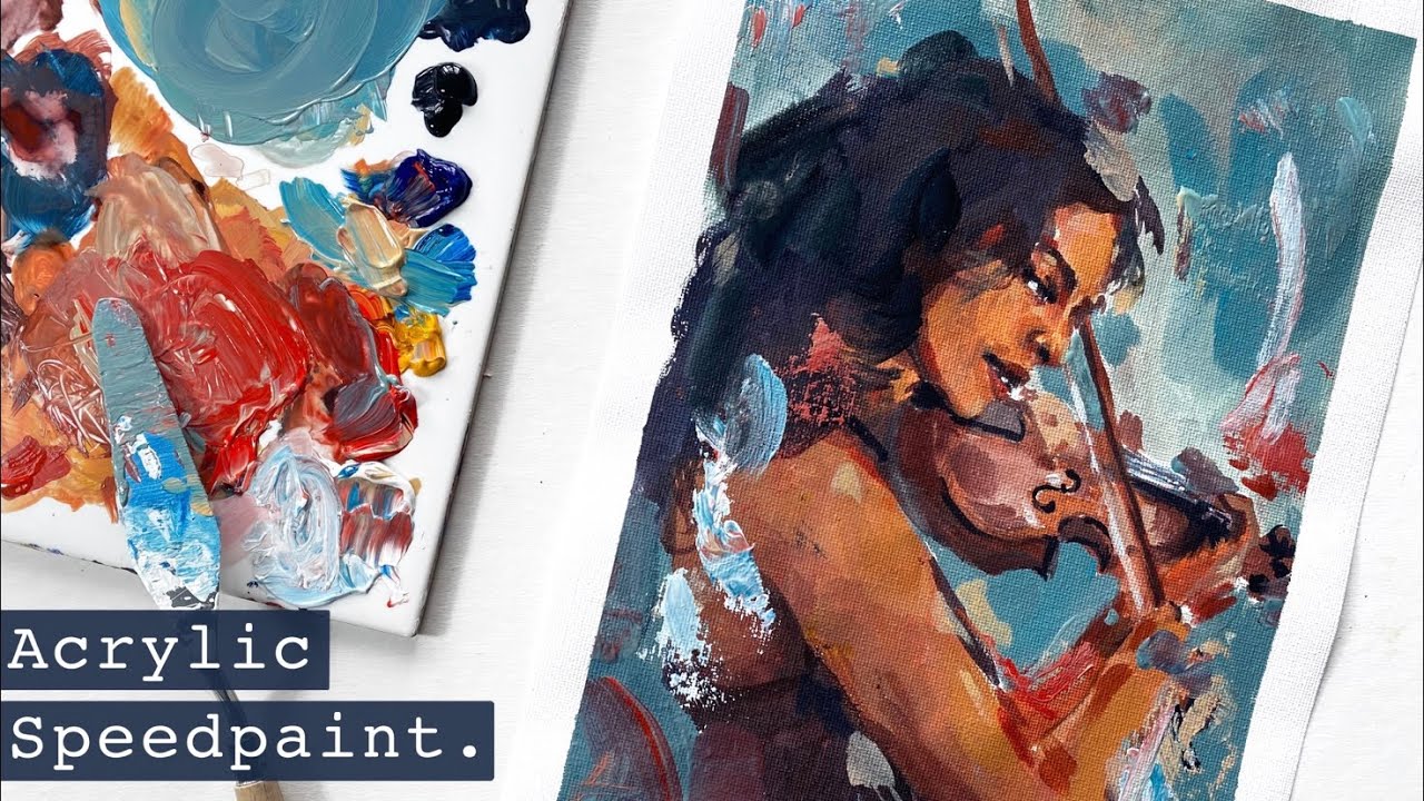 Acrylic Portrait Speedpaint