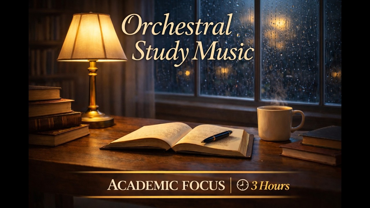 Orchestral Study Music for Academic Focus | Quiet Study Room | 3 Hour Study Session