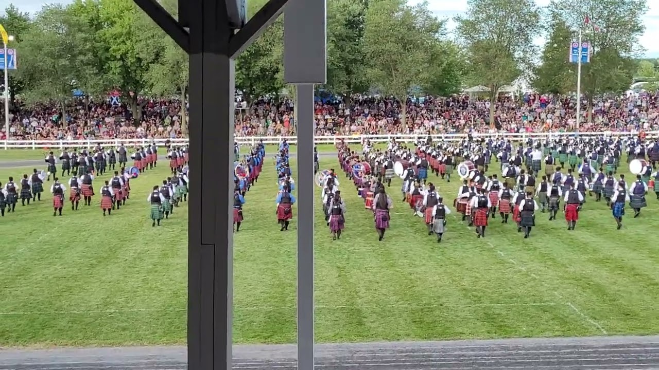 Glengarry Highland Games 2022 - Closing Mass Pipe & Drums Bands
