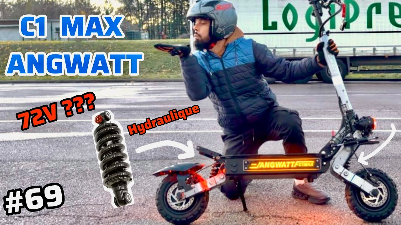 ANGWATT C1 MAX SUSPENSION  6000W 60V [4K 60fps] TROTTINETTE ELECTRIQUE #pourtoi #foryou #rider #fyp