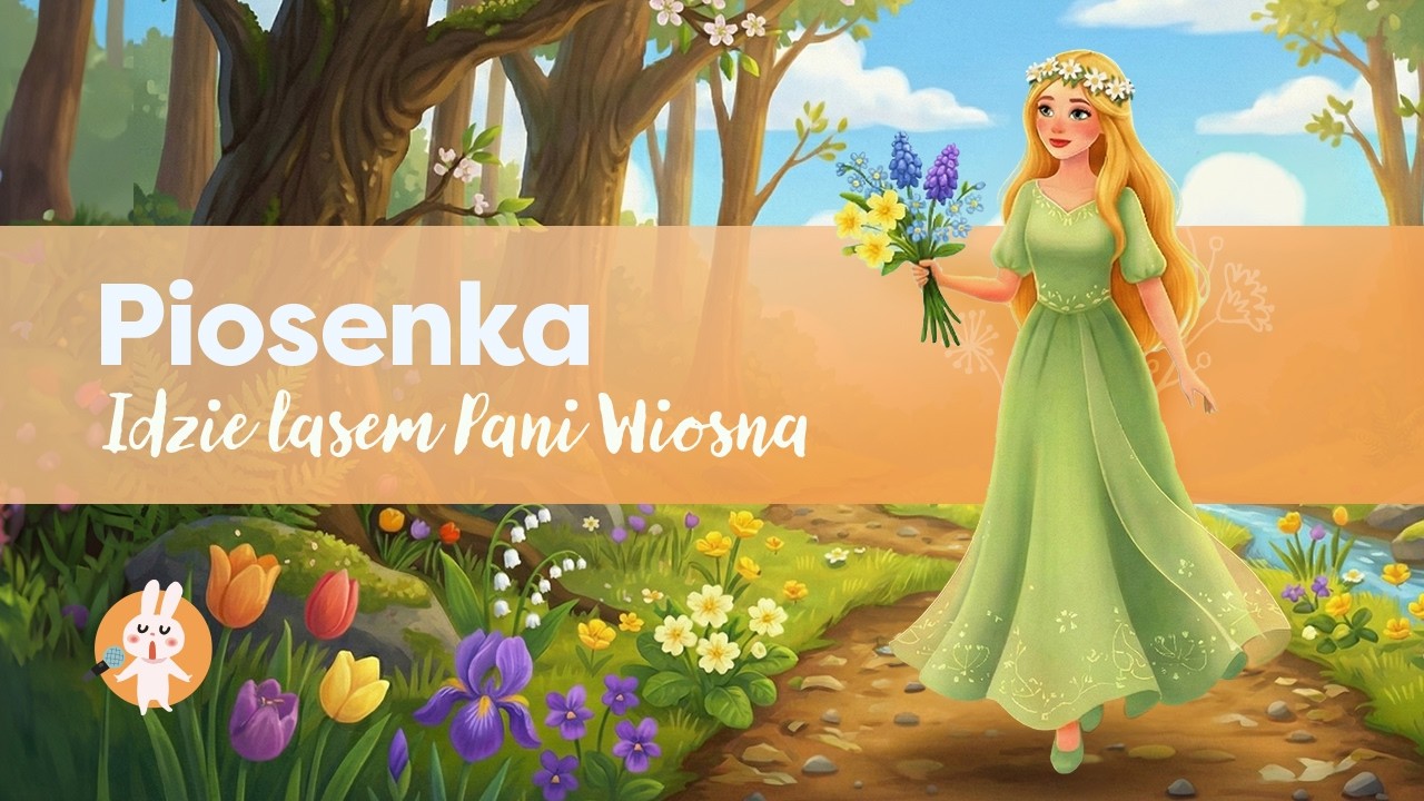🌸 Idzie lasem Pani Wiosna | Piosenka dla dzieci o wiośnie | Przedszkole 🌞