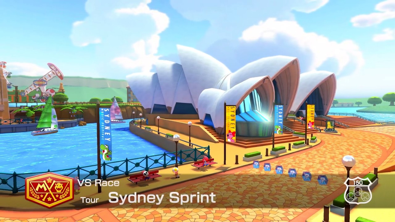 Mario Kart™ 8 Deluxe - Tour Sydney Sprint [150cc, Hard CPUs, Toad Gameplay]