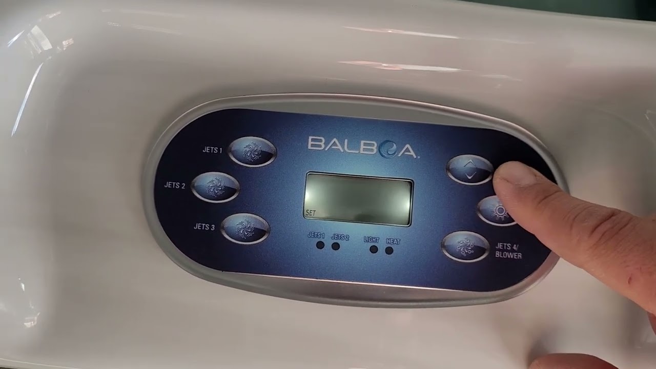 Ovládací panel Balboa TP600 - funkce LOCK - zamykání a odemykání panelu