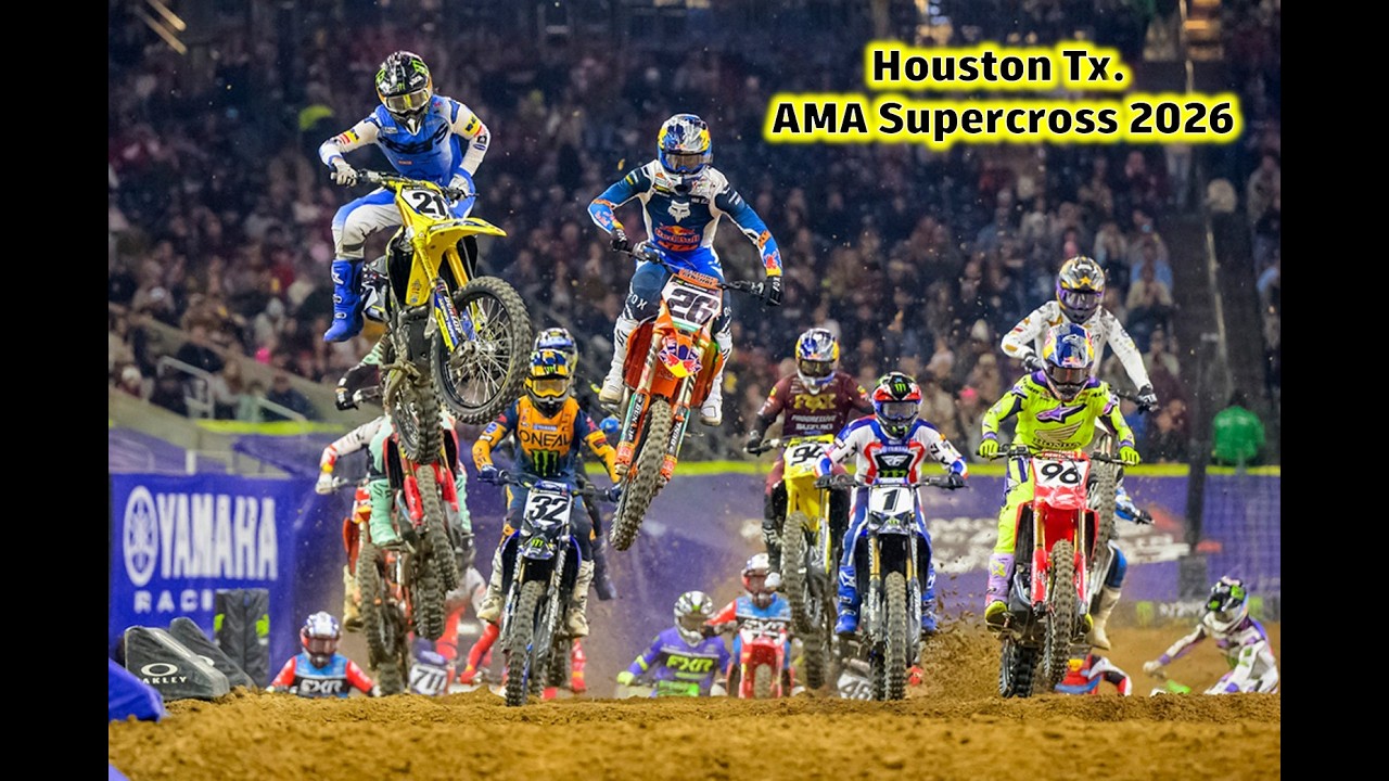 AMA Supercross Houston Tx. 2026 / Hot Lap Opening Ceremonies.