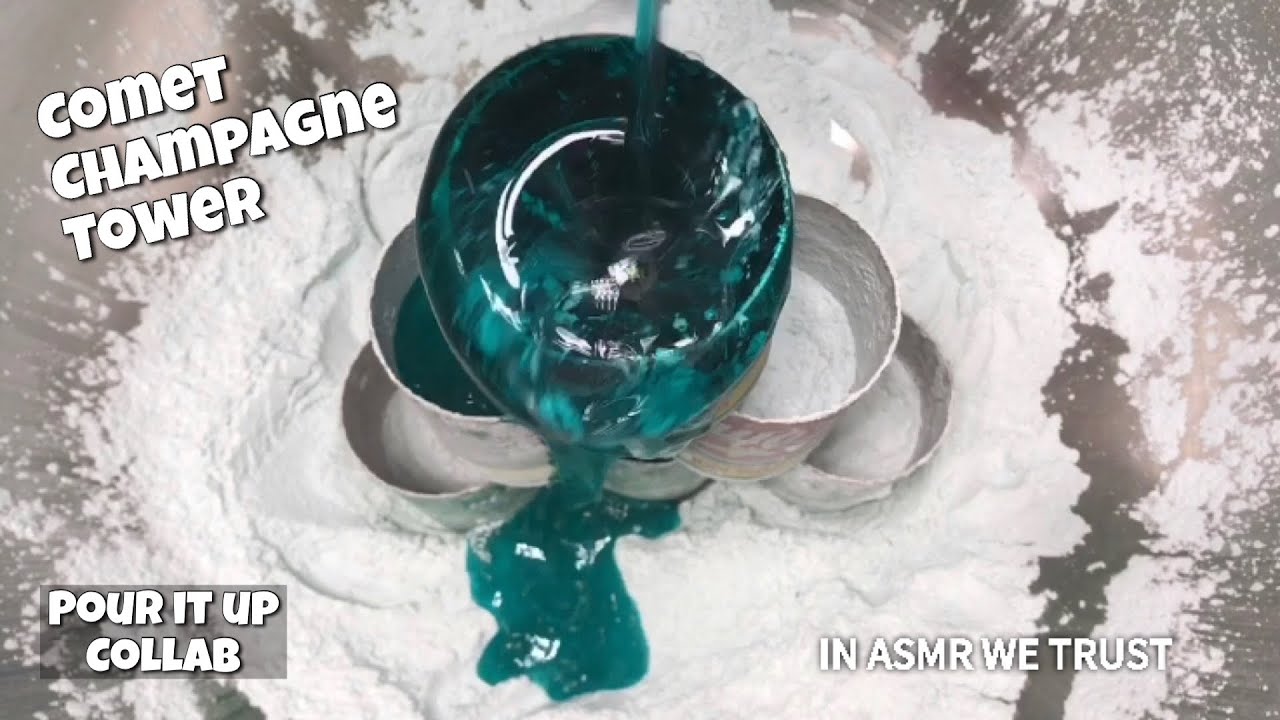 Asmr ⛲️ Comet Champagne Tower | Pour it up Collab - Day 3 | Axion, 4x Comet + Apple Fabuloso