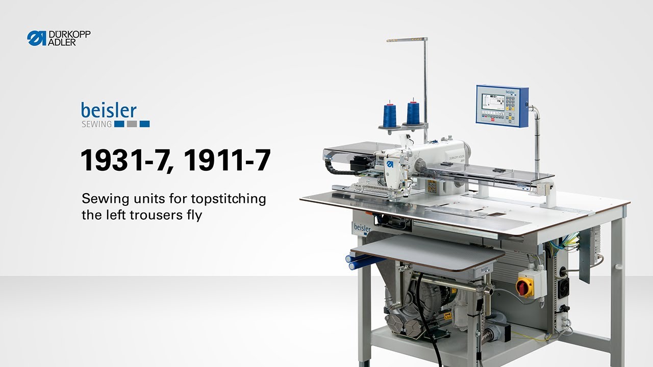 Dürkopp Adler - cl. 1931-7, 1911-7 Sewing units for topstitching the left trousers fly | EN