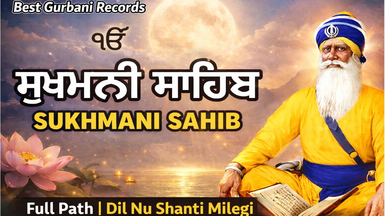 Sukhmani Sahib Full Path | ਸੁਖਮਨੀ ਸਾਹਿਬ ਪੂਰਾ ਪਾਠ | Dil Nu Shanti Milegi | Gurbani Path
