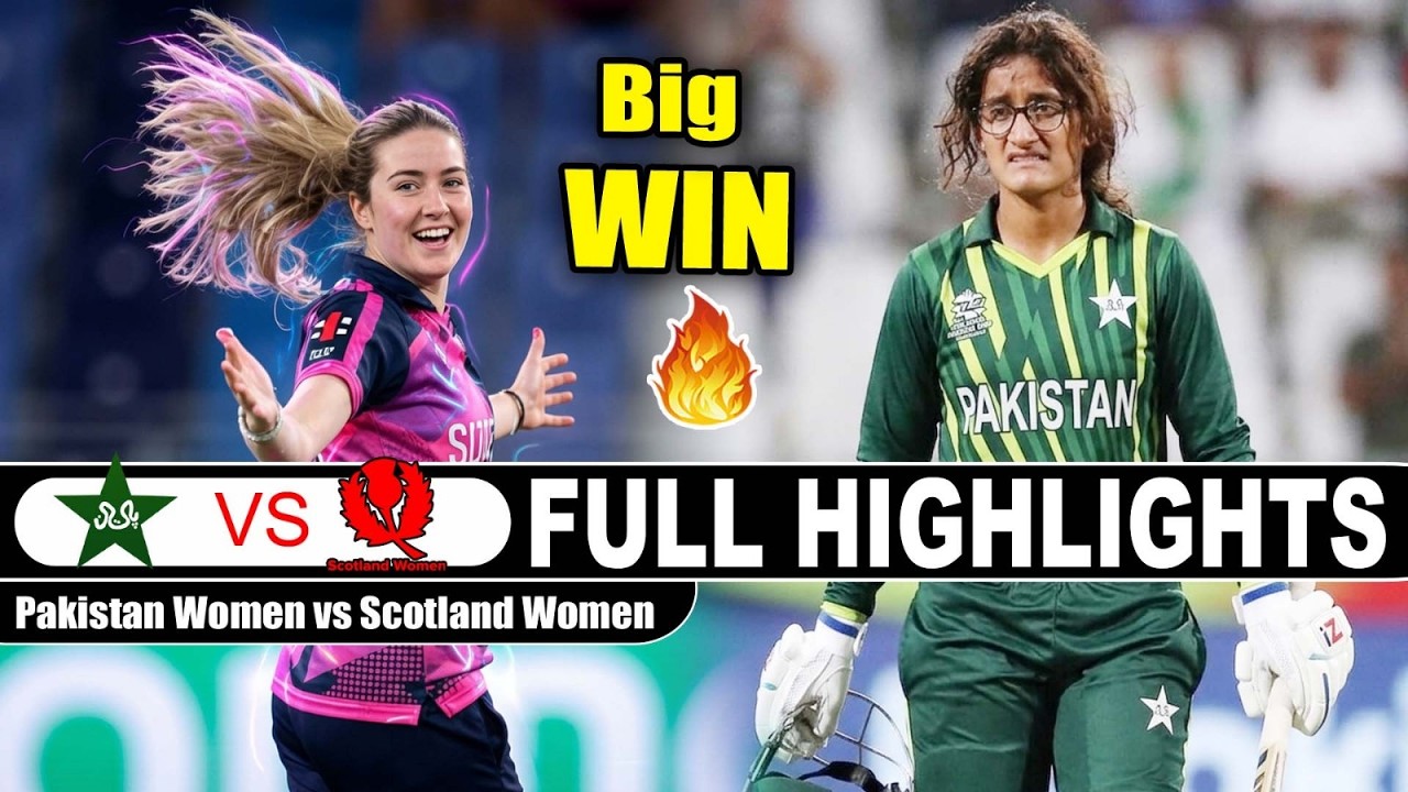 Pakistan W Vs Scotland W Full Highlights | ICC Women's T20 World Cup 2026 | Pak Vs Sco Highlights
