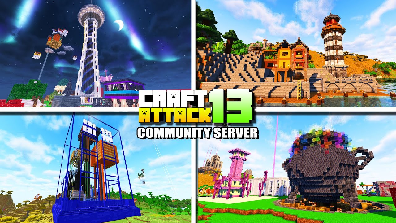 KRASS! DAS haben 250+ Zuschauer in 4 WOCHEN GEBAUT! Minecraft Craft Attack COMMUNITY SERVER!
