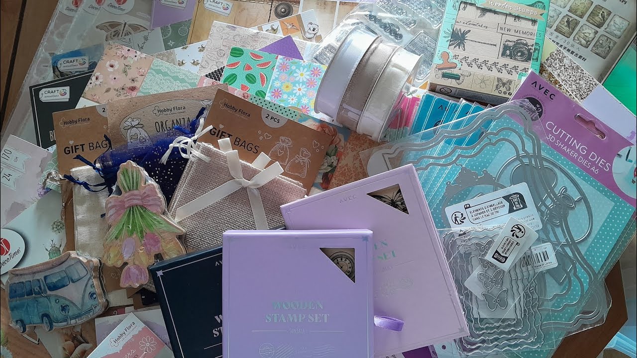 Action Haul Sticker Stempel Stanzen und Blöcke und noch vieles mehr