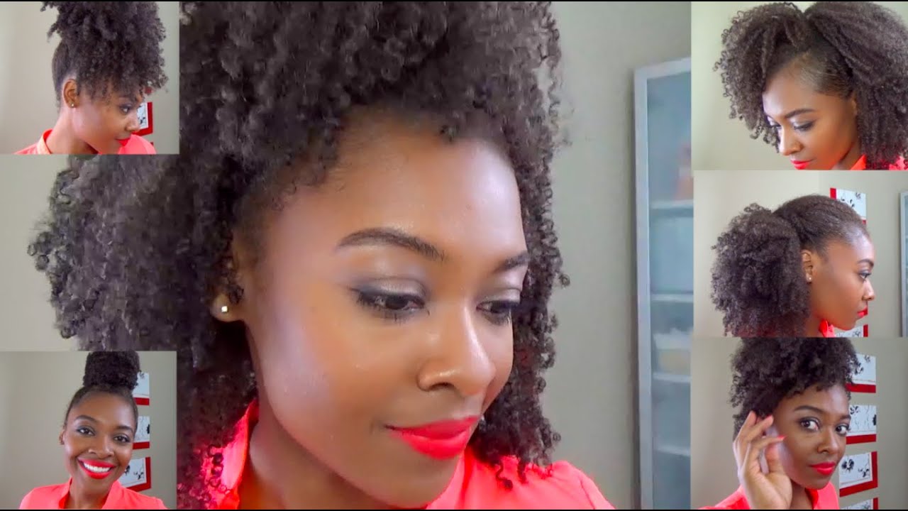 Six Easy Hairstyles on an Old Wash & Go for Natural Hair | Heels to High Tops