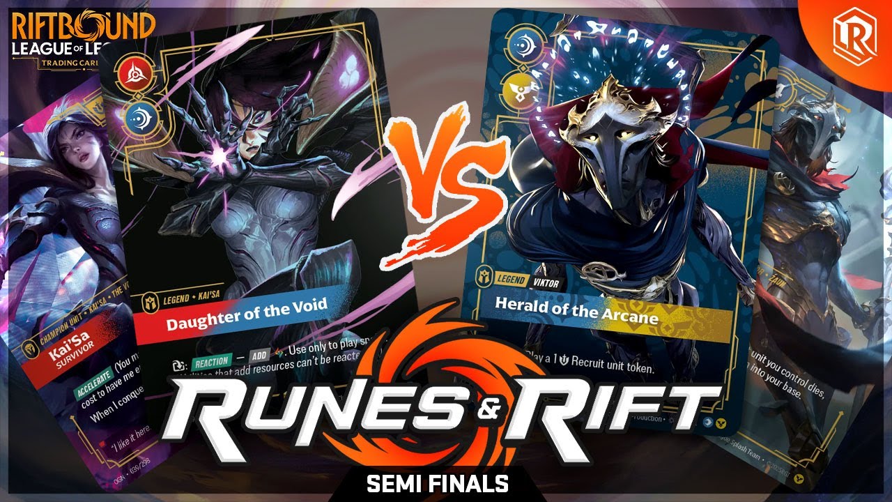 🏆 Riftbound Weekly Tournament 4 &ndash; Semi Finals | Viktor vs Kai'Sa | Runes & Rift