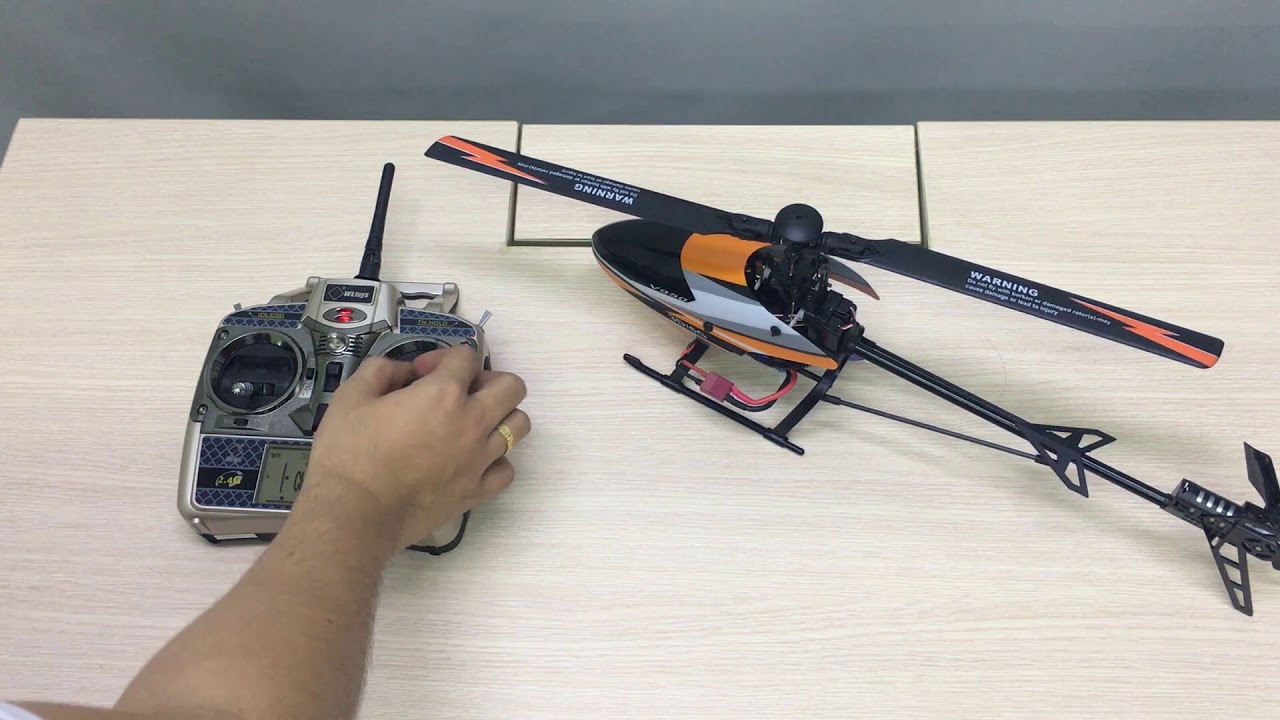 Hướng dẫn sử dụng máy bay trực thăng 6 kênh V950 Wltoys 6CH 3D 6G
