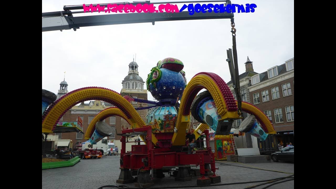 Opbouw Kermis Goes 2017 Deel 2