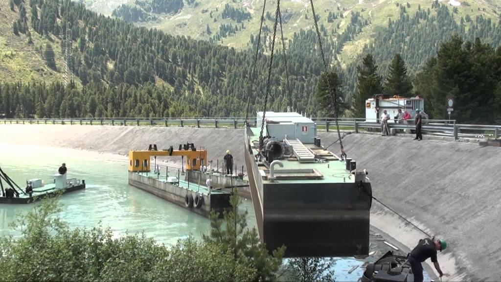 Geluk Dredging - Dredging in dams - Längental reservoirs - TIWAG