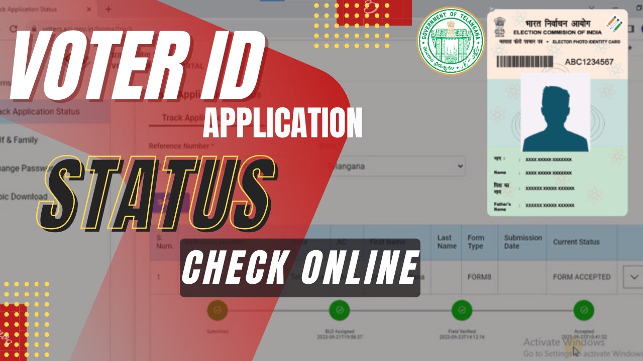 Voter ID Card Application Status Check online  | #voteridcorrection #voteridupdate #easyrobotech