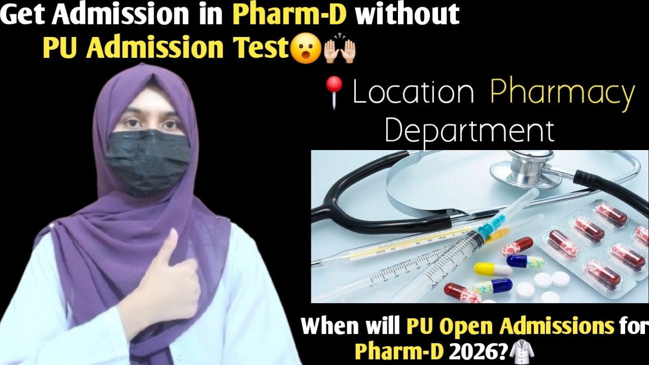 How to get admission in PU Pharm-D 2026?