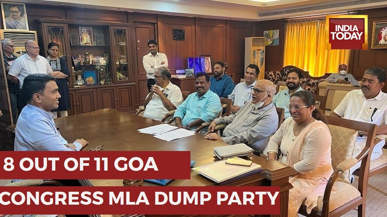 8 Goa Congress MLAs, Including Former CM Digambar Kamat, Join BJP | Goa Congress News Today