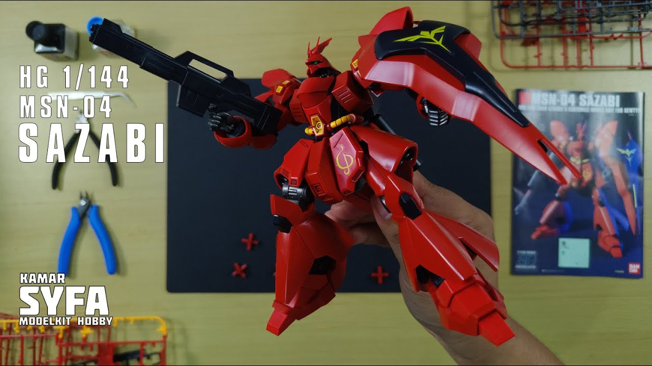 MSN-04 SAZABI HGUC 1/144 | ASMR BUILD | BANDAI | Char Counter Attack