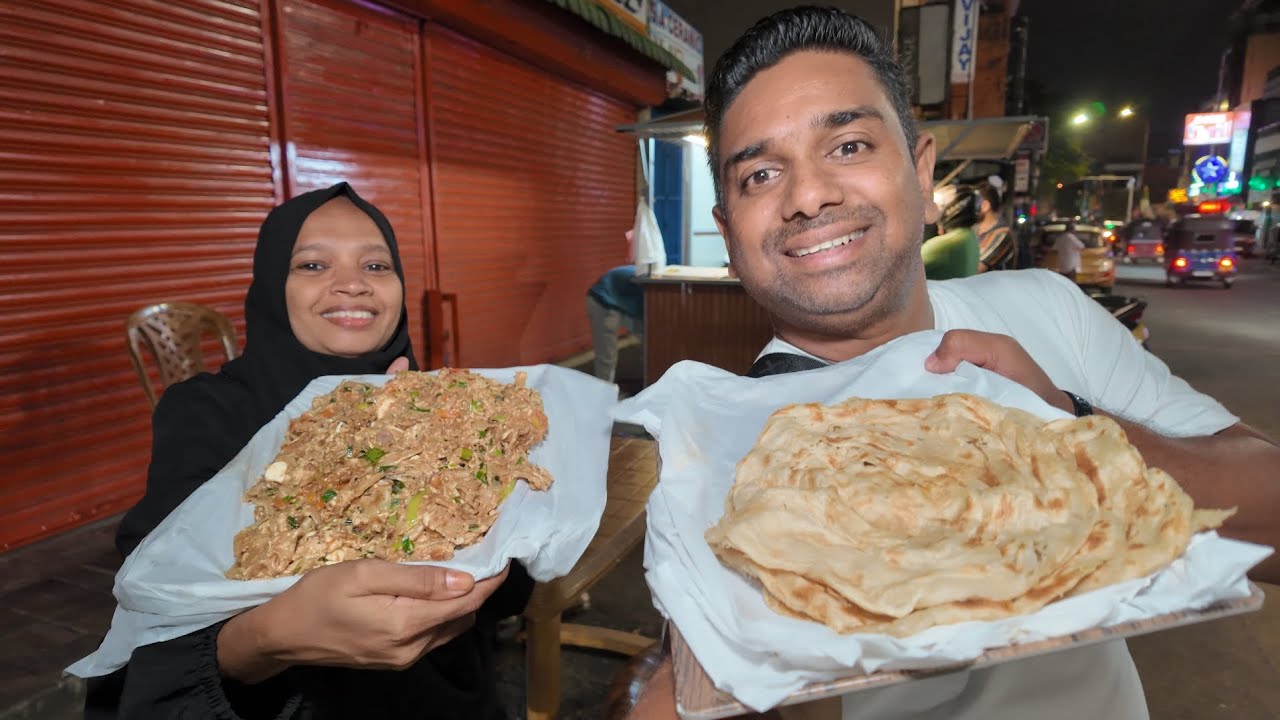 රෑට කොත්තුවක් කන්න සුපිරි තැනක් 👌👌 | Sri Lankan Street Food - sinhala vlog