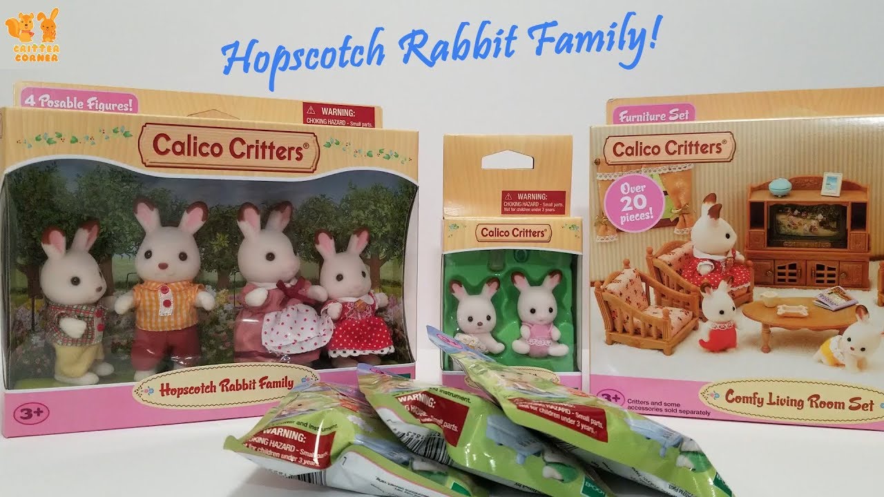Calico Critters - Hopscotch Rabbit Family
