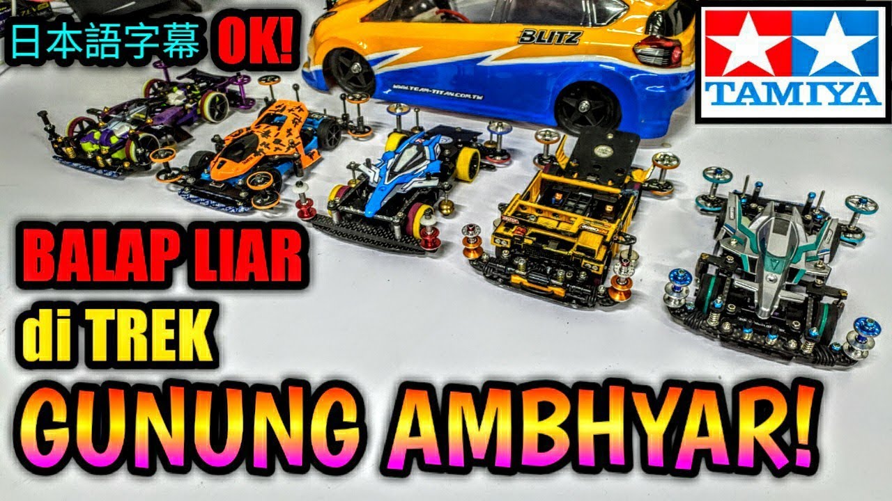 BALAP LIAR di TREK GUNUNG AMBHYAR!【ミニ四駆】Mini 4WD Tamiya Indonesia 
