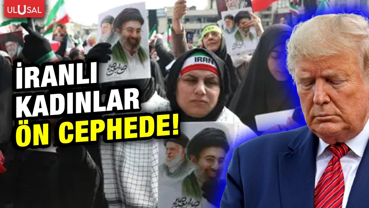 İranlı kadınlar ABD İsrail'in karşısına dikildi! 