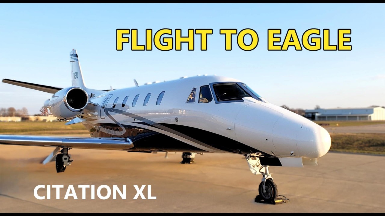 Mountainous Approach: Cessna Citation XL Flight to Eagle Colorado