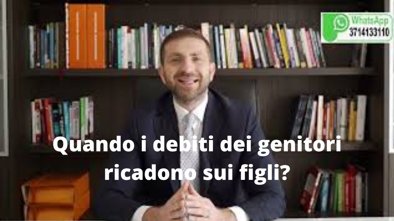 Quando i debiti dei genitori ricadono sui figli?