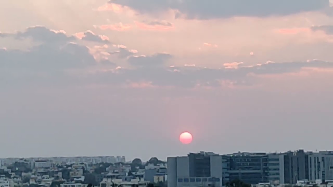 Meditative Sunset ☀️ सूर्यास्त। Silence मौन । Peace शांति 