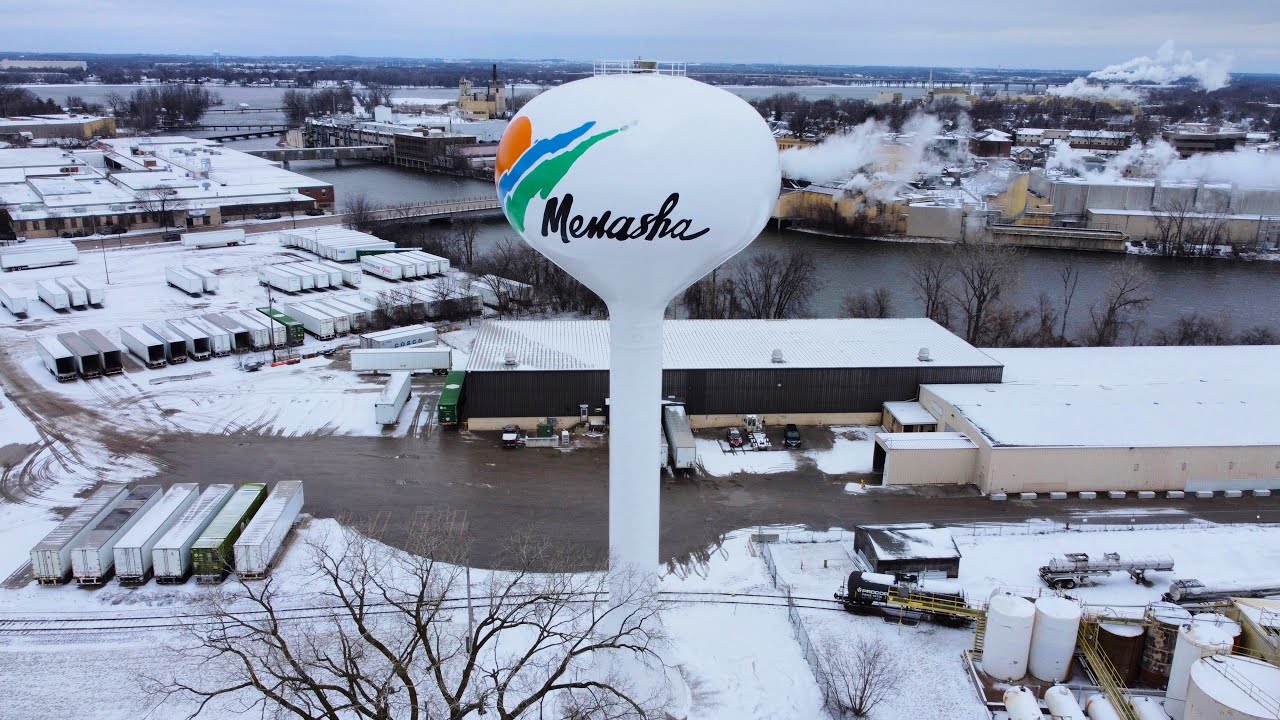 MENASHA WI  DRONE SHOTS