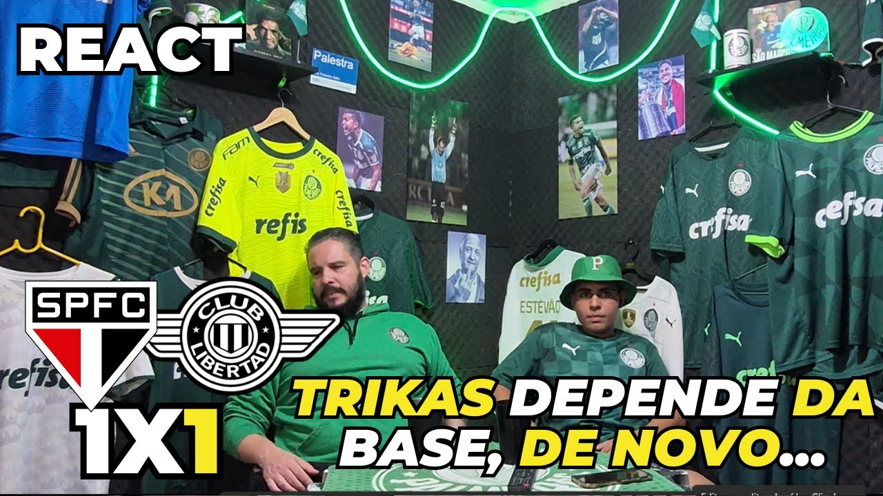 REACT SÃO PAULO 1 X 1 LIBERTAD | A BASE DECIDINDO OUTRA VEZ | 5ª RODADA LIBERTADORES 2025
