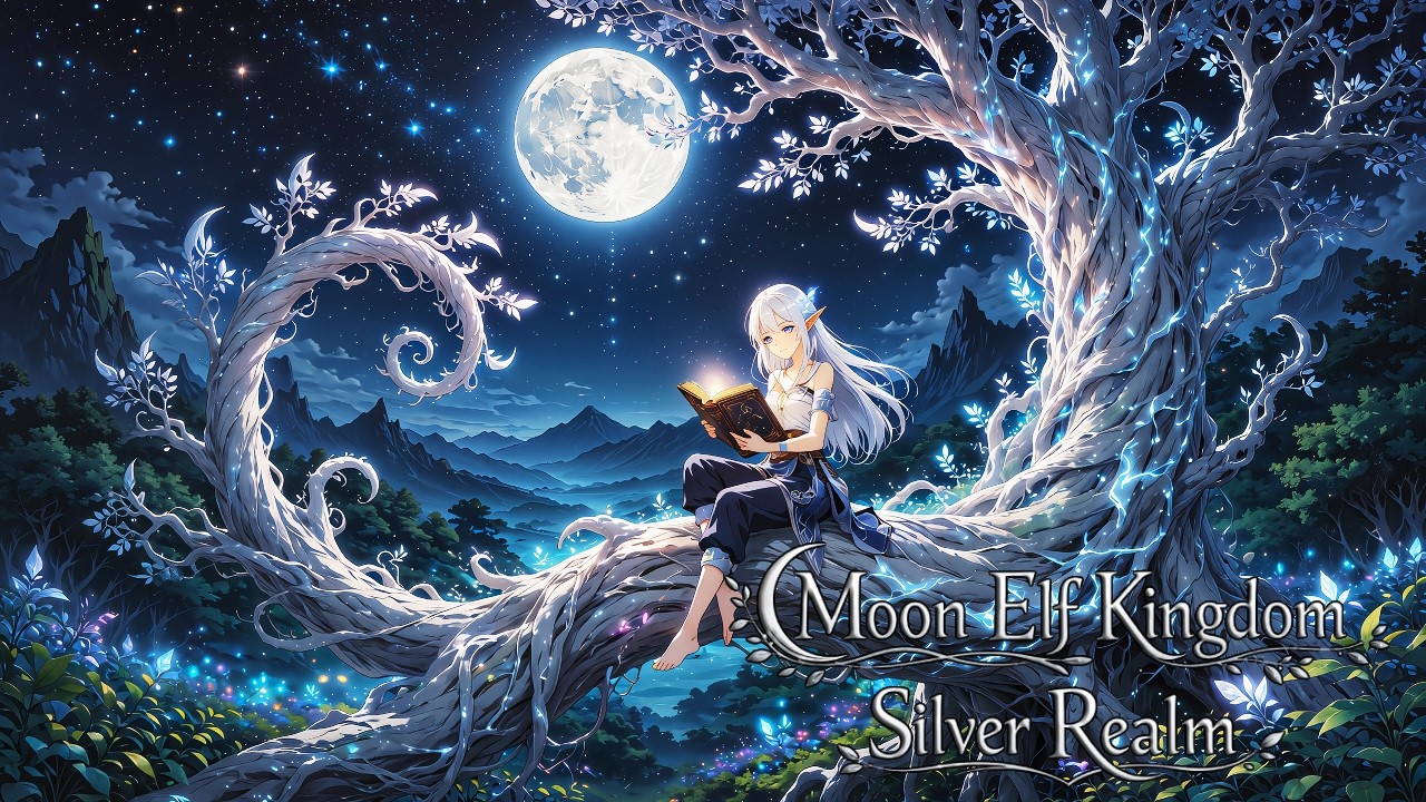 Moon Elf Kingdom 🌙 Celtic Fantasy Music | DnD Elven Ambience | Stress Relief & Focus | 1 Hour