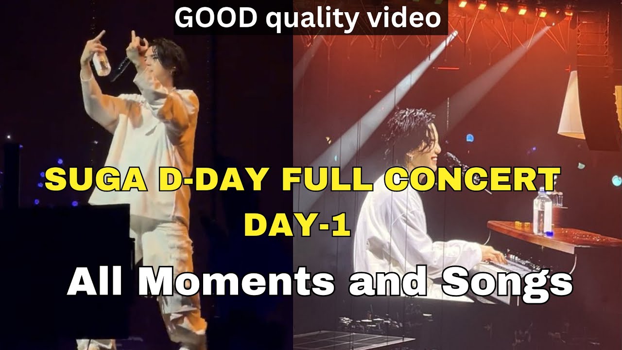 Suga D-DAY day 1, full Concert | suga concert,1080p| All moments included #suga #d_day #haegeum #bts