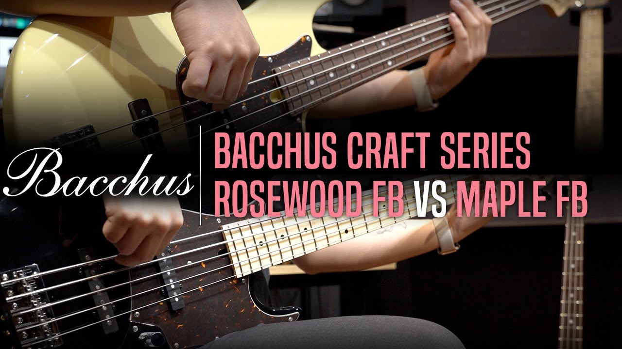 Bacchus Japan Craft Series WL4&5 Rosewood FB VS Maple FB Bass Review (No Talking)