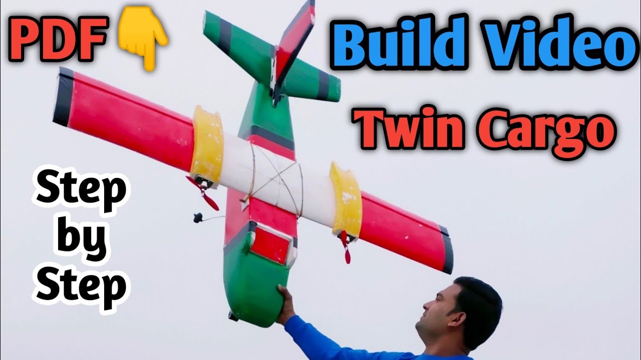 FT Guinea Pig Rc Plane Build | Cargo twin Rc Plane | How to make twin cargo | DIY Rc Flite Test