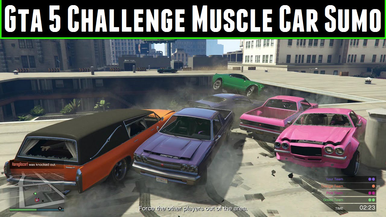 FailRace Gta 5 Challenge Muscle Car Sumo