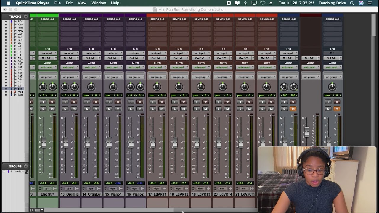 Rough Mixing in Pro Tools: Level Balancing